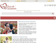 Tablet Screenshot of guiadecasamento.com.br